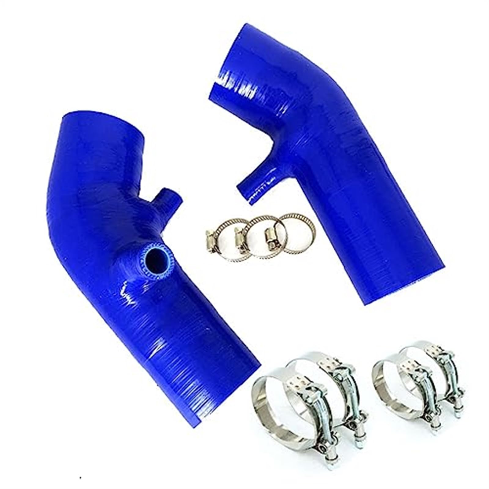 Automobil Ansaugrohr Für Nissan für 370z 2009 2010 2011 2012 2013 2014 Silikon-Lufteinlassschlauch-Kit, kompatibel mit Lufteinlasskanal, Lufteinlass(K8-284 Blue T clamp) von QGQFDEYUNB