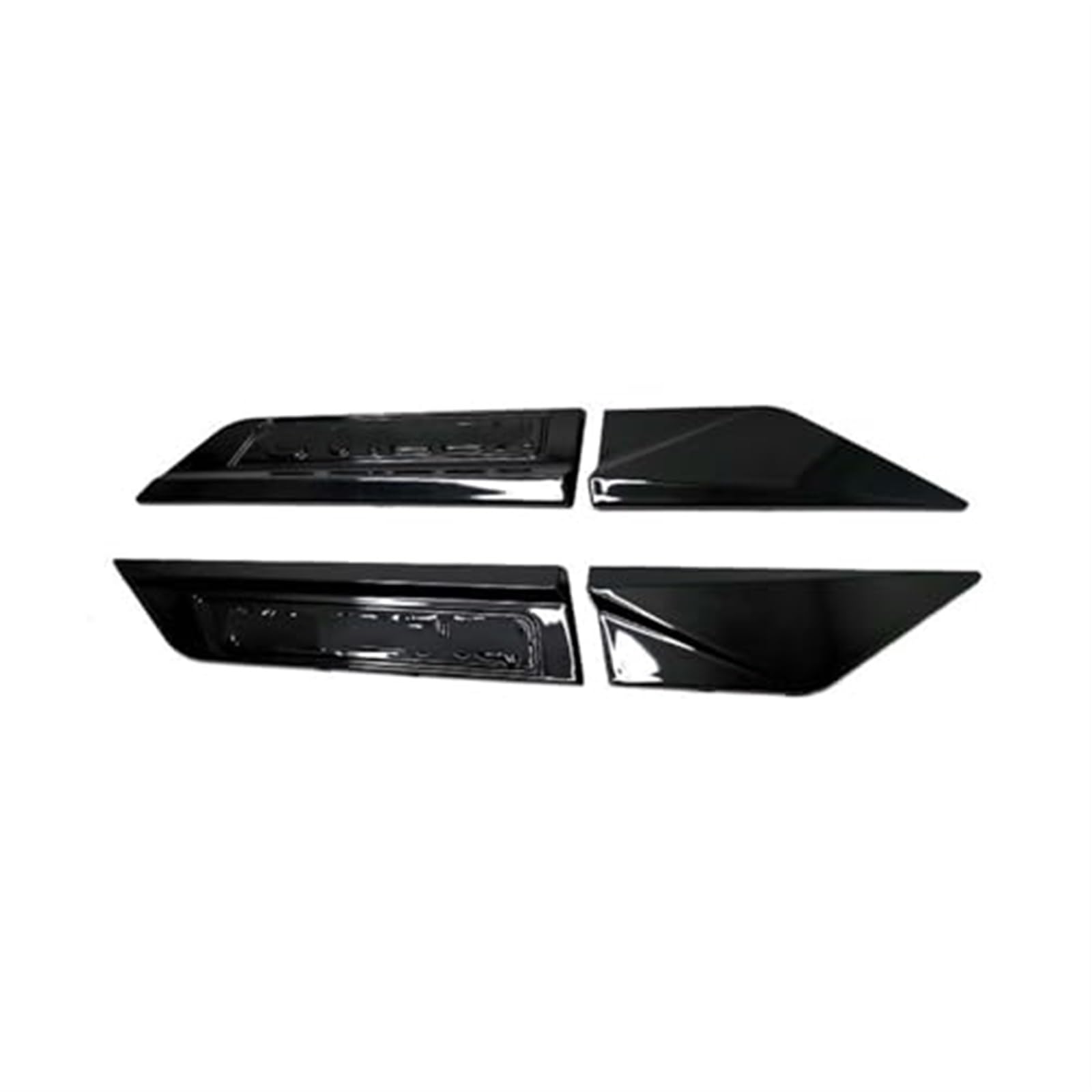 Automobil Ansaugrohr Für Skoda Auto Seitenflügel Kotflügel Emblem Aufkleber Auto Lufteinlässe(Gloss Black) von QGQFDEYUNB