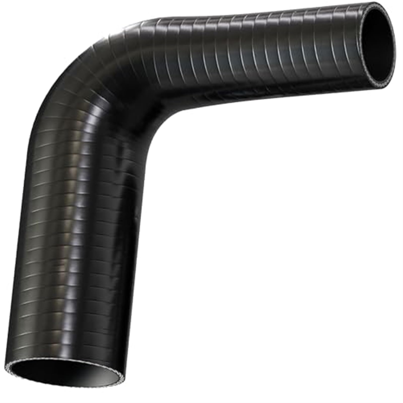 Automobil Ansaugrohr Für Turbo oder Kühlmittel 70 mm > 60 mm 90 Grad verstärkter Silikon-Reduzierschlauchbogen(‎Black) von QGQFDEYUNB