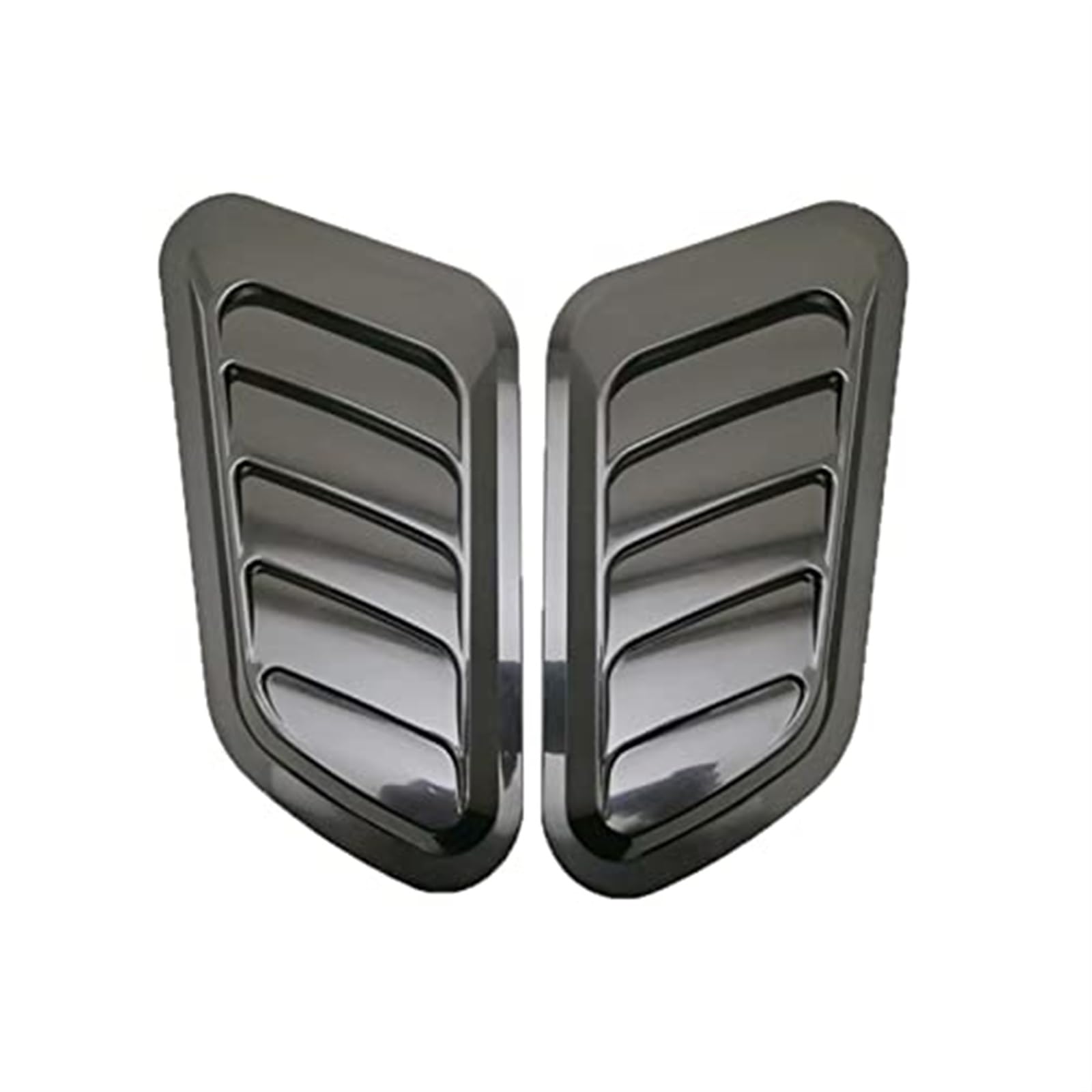 Automobil Ansaugrohr Universal-Carbon-Look, Auto-dekorative Zellen-Luftstrom-Einlass-Haubenschaufel, Motorhauben-Entlüftungsabdeckung, Aufkleber, Dekoration, Styling(‎Glossy Black) von QGQFDEYUNB