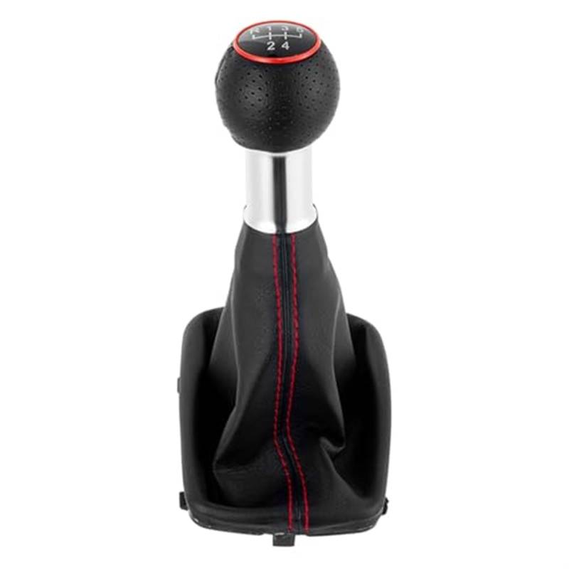 Für A3 S3 2001 2002 2003 12 mm 5/6-Gang-Schaltknauf Schalthebelgriff Kopfmanschette Kofferraumabdeckung 5-Gang-Schaltknauf Schaltknauf Hebel Auto(‎Red 5 Speed) von QGQFDEYUNB
