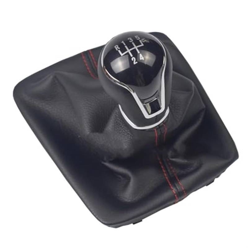 Für Sitz Für Leon III 3 MK3 2012 2013 2014 2015 2016 2017 Auto Schaltknauf Hebel Gaitor Boot Abdeckung 5/6 Geschwindigkeit Manuelle Schaltknauf Hebel Auto(5 Speed Red Line) von QGQFDEYUNB