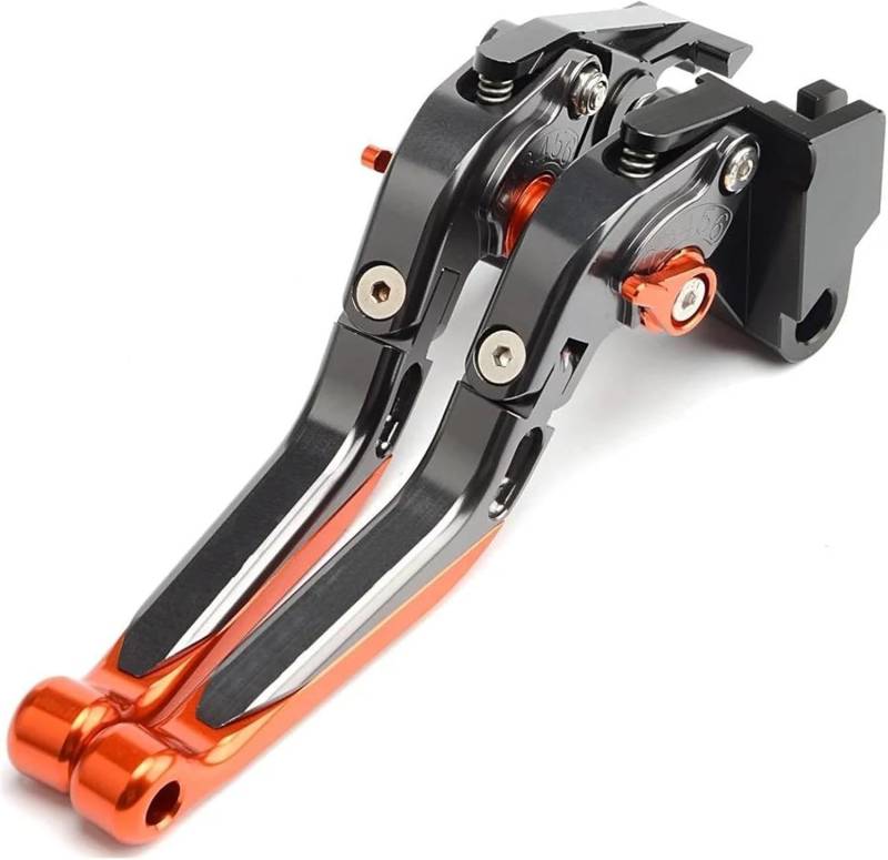 Für TTR600 TTR 600 1998-2013 2012 2011 2010 2009 2008 2007 2006 Stunt Vehicle Motorradbremskupplungshebel Ausziehbar Klappbar Verstellbar Motorrad Griff Bremshebel(Orange) von QGQFDEYUNB