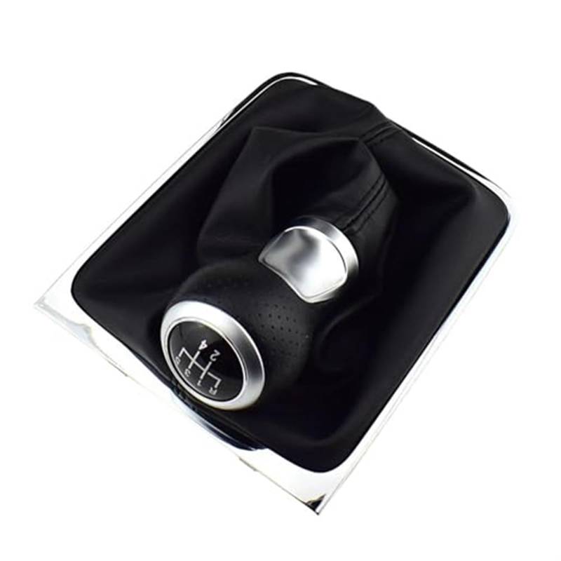 Für VW Für Passat B6 2005 2006 2007 2008 2009 2010 2011 5 6 Geschwindigkeit Auto Schaltknauf mit Gamasche Boot Abdeckung Rahmen Schaltknauf Hebel Auto(‎5 Speed-a) von QGQFDEYUNB