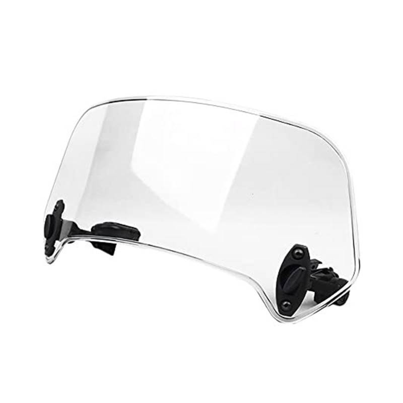 Motorrad Windscutzscheibe Universal Motorrad Einstellbare Windschutzscheibe Transparente Farbe Verlängerung Spoiler Deflektor von QGQFDEYUNB