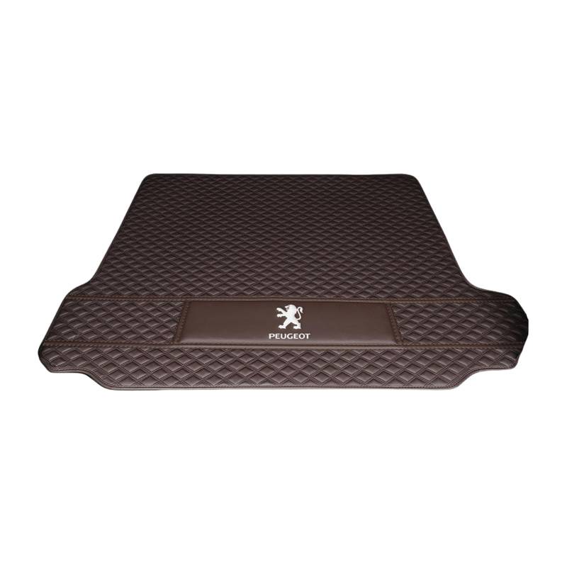 1 Set Auto Kofferraum Matte für Peugeot 4008 17-24 Auto Liner Protektor Maßgeschneiderte Seitenstoßstange Schutz Original 3D X 7Seatscannen,Normal-Brownstyle von QHYFDC