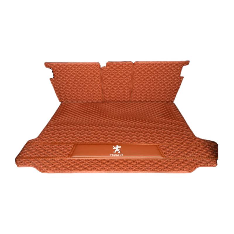 1 Set Auto Kofferraum Matte für Peugeot 5008 5Seats 17-24 Auto Liner Protektor Maßgeschneiderte Seitenstoßstange Schutz Original 3D X 7Seatscannen,Normal-OrangeStyle von QHYFDC