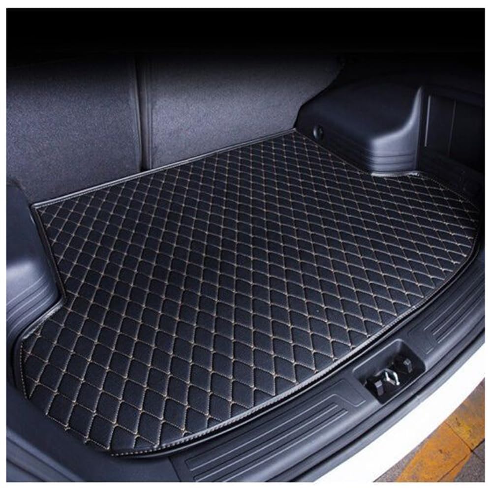 Auto Leder Kofferraummatten, Für Peugeot 2008 2020-2023 Langlebiges Wasserdicht Kratzfest Kofferraumwanne Schutzmatte, Innenraum Zubehö,normal-C Black Beige Auto Leder Kofferraummatten, Für Peugeot 2008 2020-2023 Langlebiges Wasserdicht Kratzfest Kofferraumwanne Schutzmatte, Innenraum Zubehö,normal-C Black Beige von QHYFDC