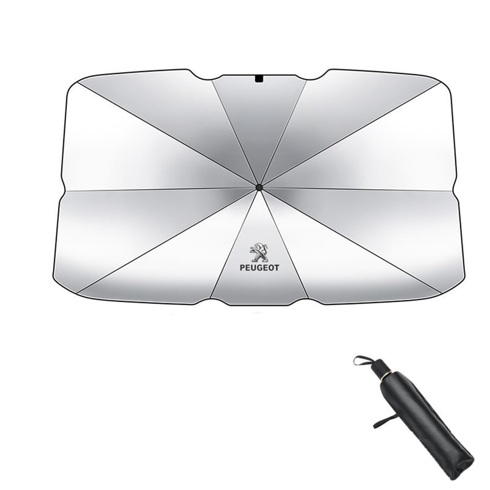 Auto Windschutzscheibe Sonnenschirm, für Peugeot 3008 Hybrid 2024- Sonnenschutz Faltbare Auto Windschutzscheibe Sonnenblende,normal-140 * 78cm Auto Windschutzscheibe Sonnenschirm, für Peugeot 3008 Hybrid 2024- Sonnenschutz Faltbare Auto Windschutzscheibe Sonnenblende,normal-140 * 78cm von QHYFDC