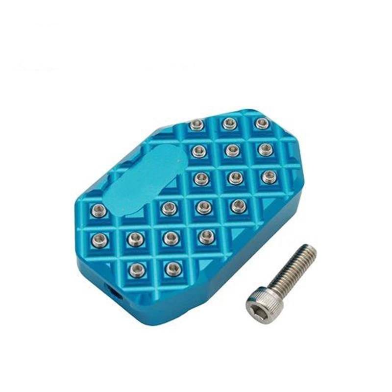 Aluminiumpedal Für CFMOTO 450SS 450SR 450 SR SS 2022-2024 Motorrad Fuß Hinten Bremsbelag Vergrößern Verlängerung Peg Pad Extender Teile(Ice Blue) von QIBOZNG