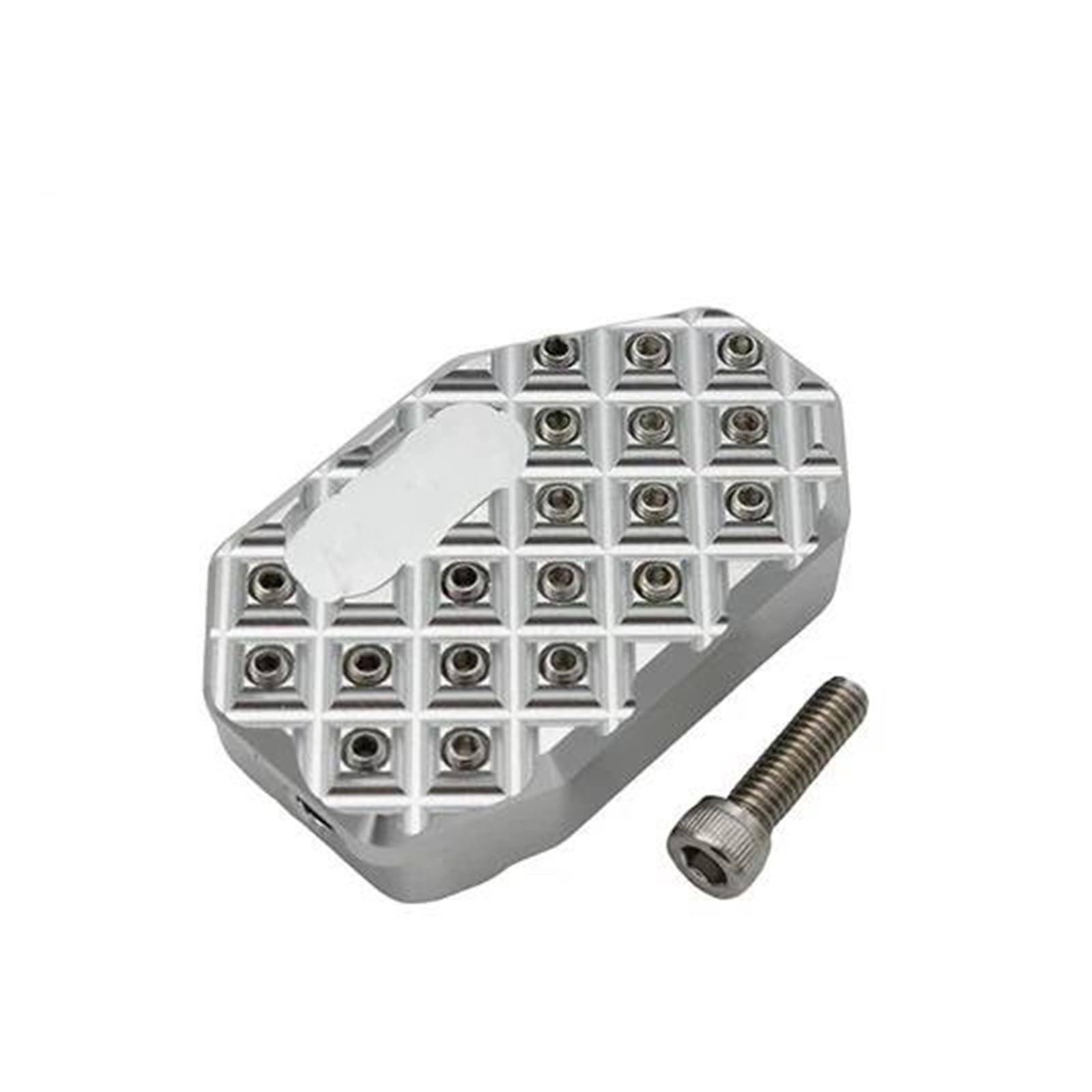Aluminiumpedal Für CFMOTO 450SS 450SR 450 SR SS 2022-2024 Motorrad Fuß Hinten Bremsbelag Vergrößern Verlängerung Peg Pad Extender Teile(Silver) von QIBOZNG