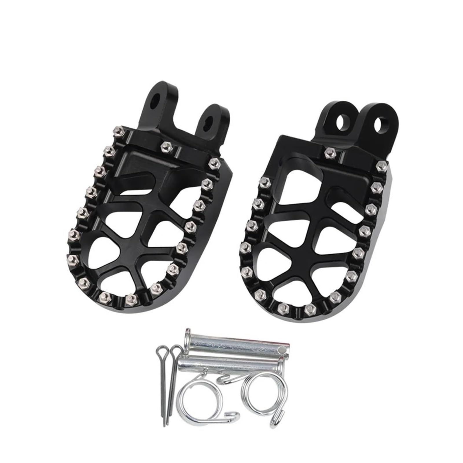 Aluminiumpedal Für H&ONDA Africa Twin XRV 650 XRV 750 XRV650 XRV 750 650 XRV 750 XRV 1990 Motorrad Fußstützen Pedale(Black) von QIBOZNG
