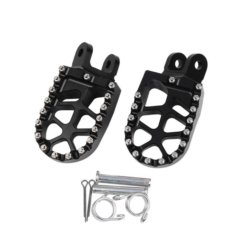 Aluminiumpedal Für H&ONDA Africa Twin XRV 650 XRV 750 XRV650 XRV 750 650 XRV 750 XRV 1990 Motorrad Fußstützen Pedale(Black) von QIBOZNG