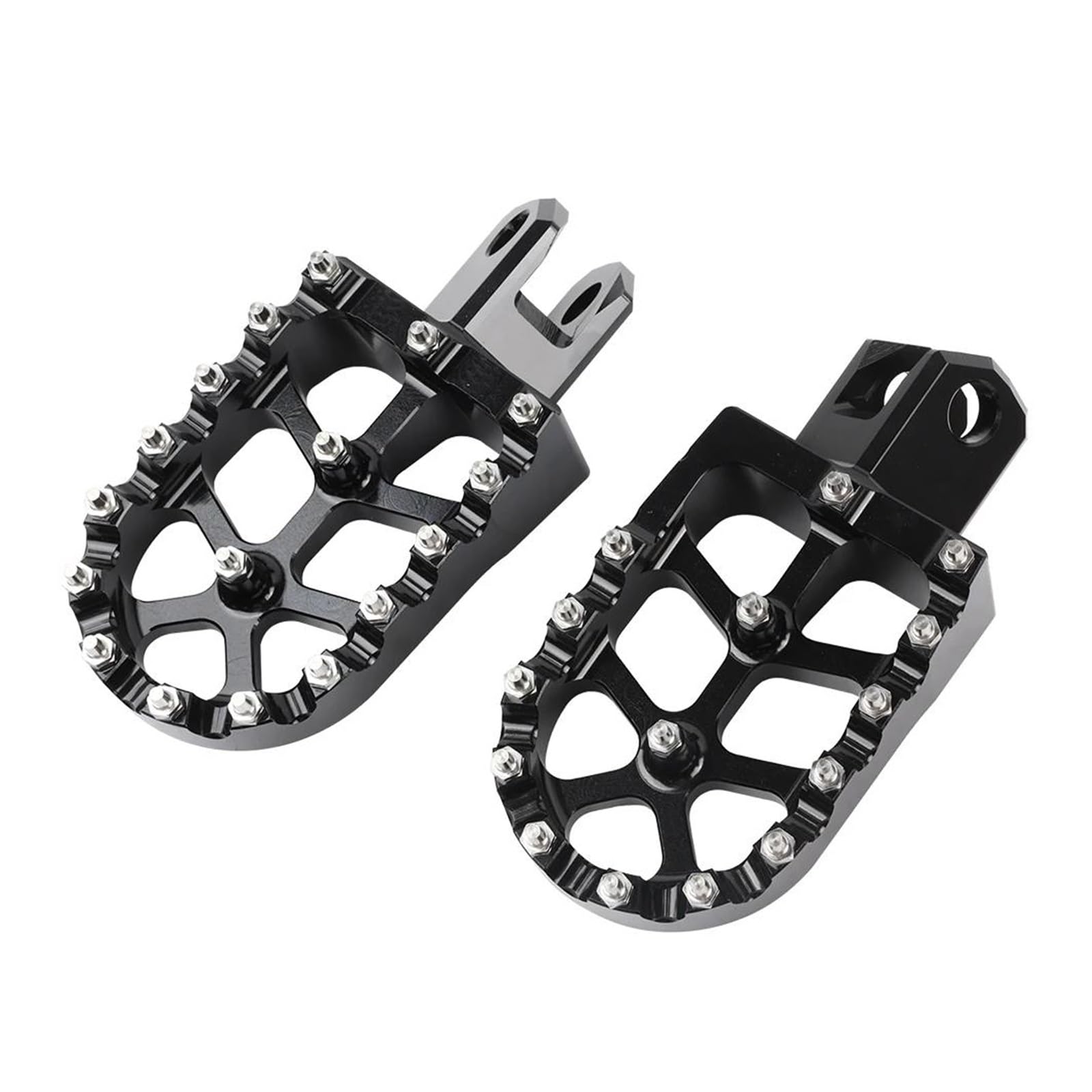 Aluminiumpedal Für Suzuki DRZ400S DRZ400SM DRZ400 DRZ 400 S 400SM 400E 400 S SM E RM125 RM250 Pedale Fußstütze Fußrasten(Black) von QIBOZNG