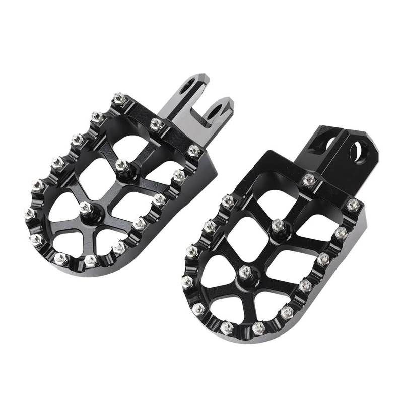 Aluminiumpedal Für Suzuki DRZ400S DRZ400SM DRZ400 DRZ 400 S 400SM 400E 400 S SM E RM125 RM250 Pedale Fußstütze Fußrasten(Black) von QIBOZNG