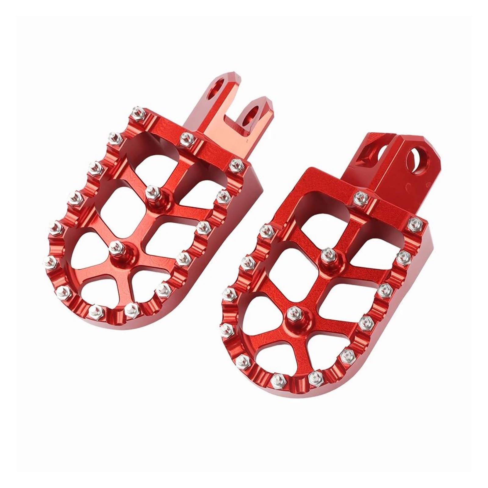 Aluminiumpedal Für Suzuki DRZ400S DRZ400SM DRZ400 DRZ 400 S 400SM 400E 400 S SM E RM125 RM250 Pedale Fußstütze Fußrasten(Red) von QIBOZNG