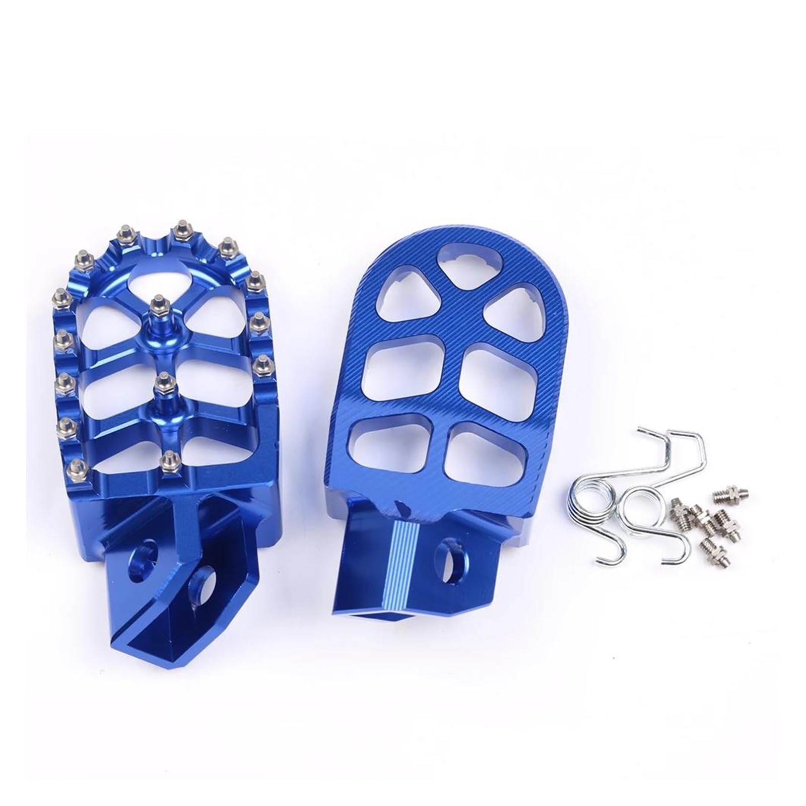 Aluminiumpedal Für YAM&AHA TTR 90 110 125 250 TTR250 YZ80 YZ125 YZ250 YZ WR 200 250 500 Fußstütze Fußrasten Fußrasten Pedal(Blue) von QIBOZNG