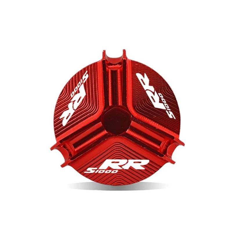 Öleinfüllschutzkappe FÜR B&mw S1000RR S1000 RR S 1000RR Motoröl Füllstoff Tasse Stecker Abdeckung Kappe Schraube(Red) von QIBOZNG