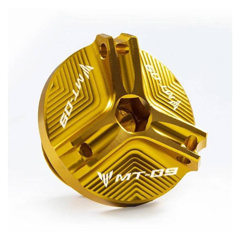 Öleinfüllschutzkappe Für YAM&AHA MT09 Mt 09 MT09 SP 2021 Tracer 900 GT FZ 09 FJ 09 Billet Motor Öl Stecker(Gold) von QIBOZNG