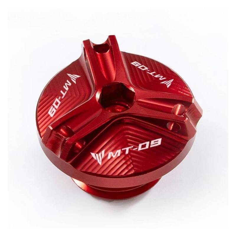Öleinfüllschutzkappe Für YAM&AHA MT09 Mt 09 MT09 SP 2021 Tracer 900 GT FZ 09 FJ 09 Billet Motor Öl Stecker(Red) von QIBOZNG