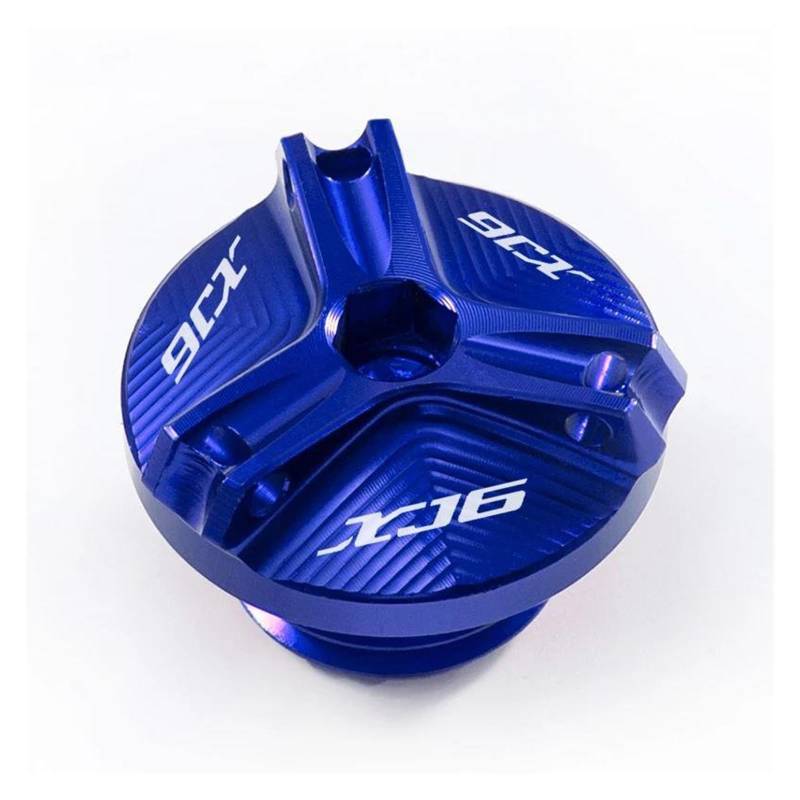 Öleinfüllschutzkappe Für YAM&AHA XJ6 XJ6N Diversion 2009-2015 Motoröl Füllstoff Kappe Schutz M2.7 * 3,0(Blue) von QIBOZNG