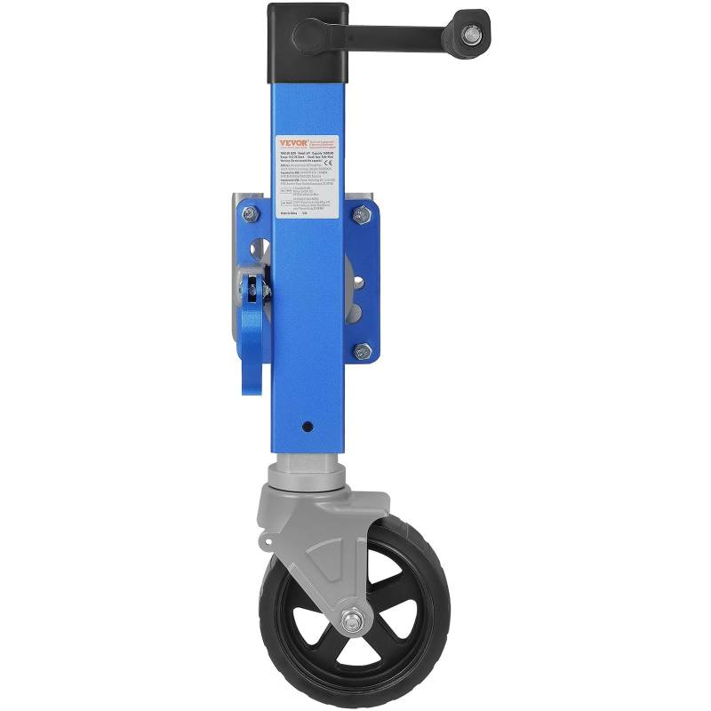Anhänger Stützrad, 1600 Lbs Hochleistungs-Drehgelenk-Bootsanhängerheber PP-Einzelrad, 10-Zoll-Hub, Anschraubbarer Anhängerdeichselheber Mit Ergonomischem Griff Für Wohnmobil, Boot von QICBYING