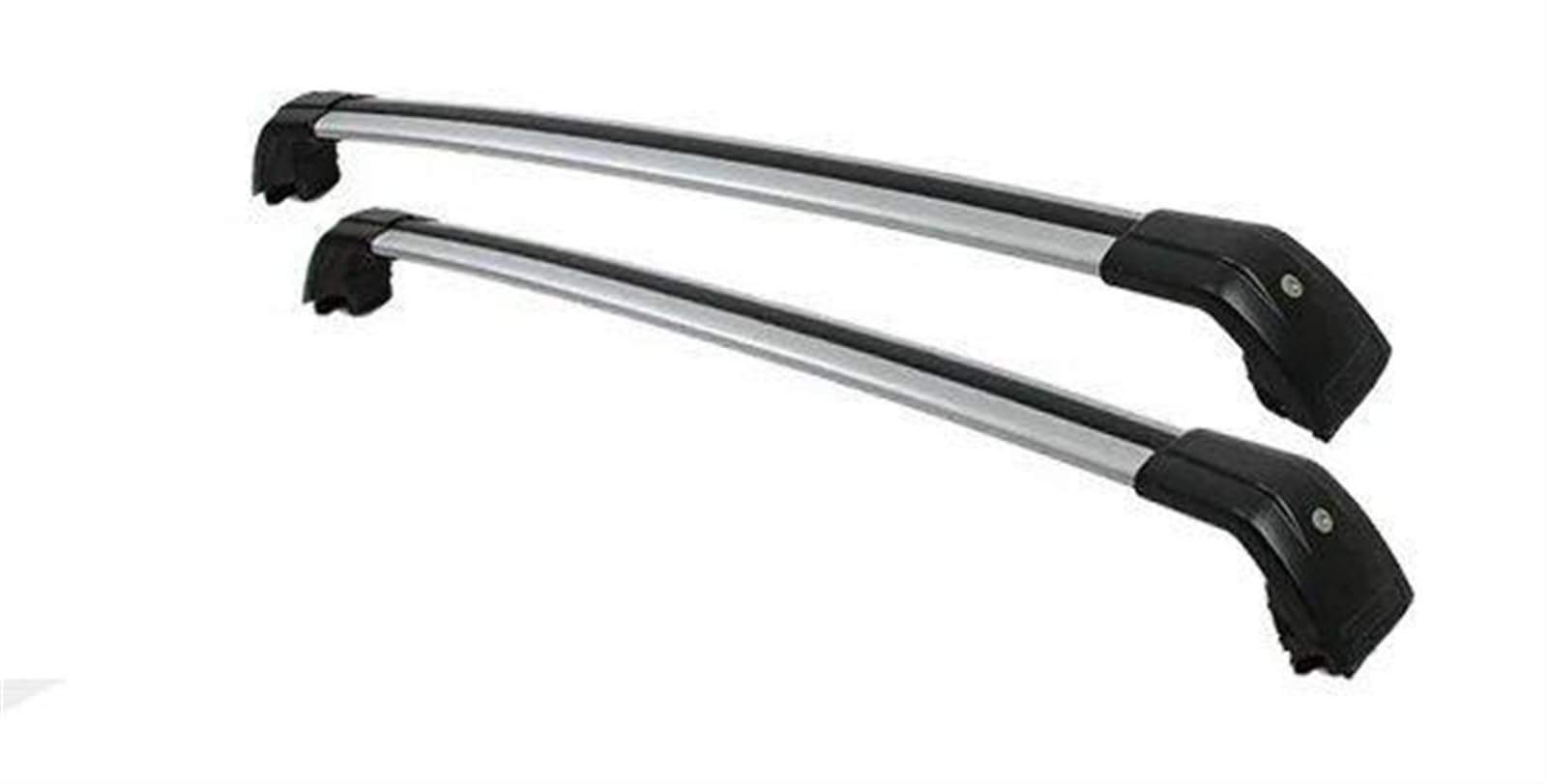 2PCS Dachreling Rack Kreuz Bars Querstangen Abschließbar Für Buick Für Encore Für GX 2020 2021 2023 Dachgepäckträger Aus Aluminiumlegierung(Black Silver) von QIFANB