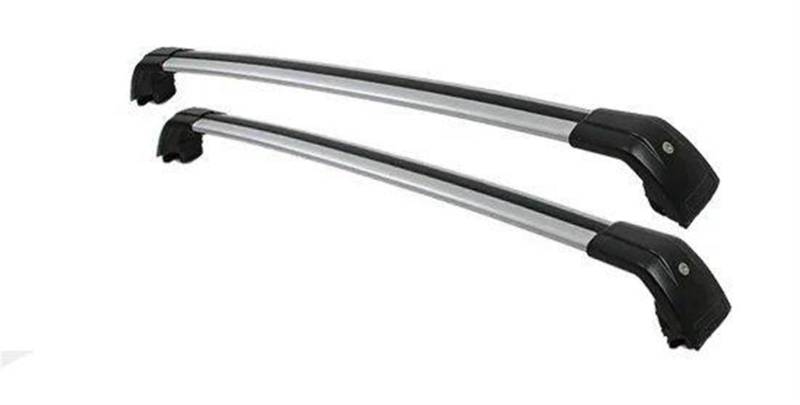 2PCS Dachreling Rack Kreuz Bars Querstangen Abschließbar Für Buick Für Encore Für GX 2020 2021 2023 Dachgepäckträger Aus Aluminiumlegierung(Black Silver) von QIFANB