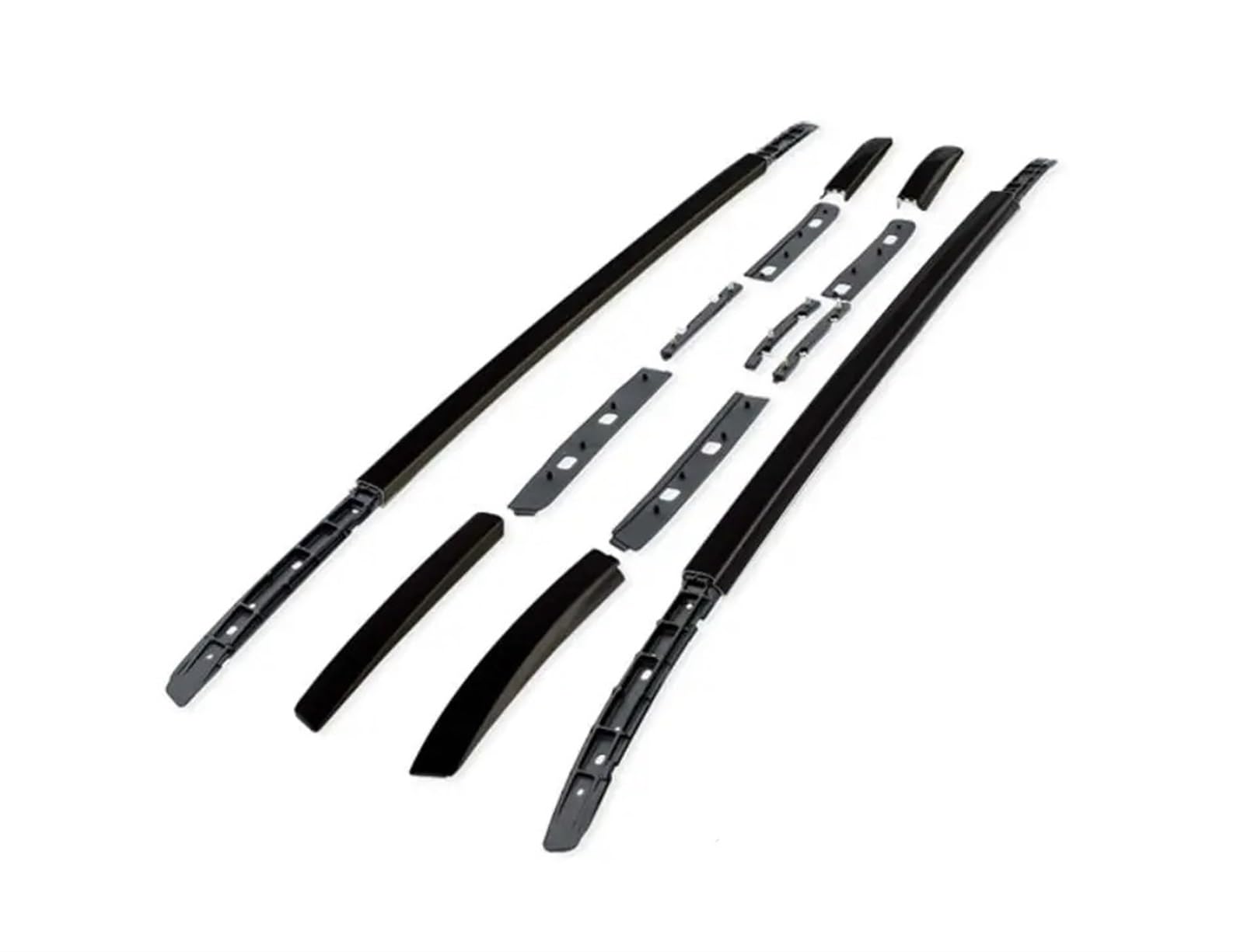 6 Teile/Satz Gepäck Gepäckträger Träger Dachreling Dachträger Dachreling Für Mitsubishi Für Outlander 2016 2017 2018 2019 Dachgepäckträger Aus Aluminiumlegierung(Schwarz) von QIFANB