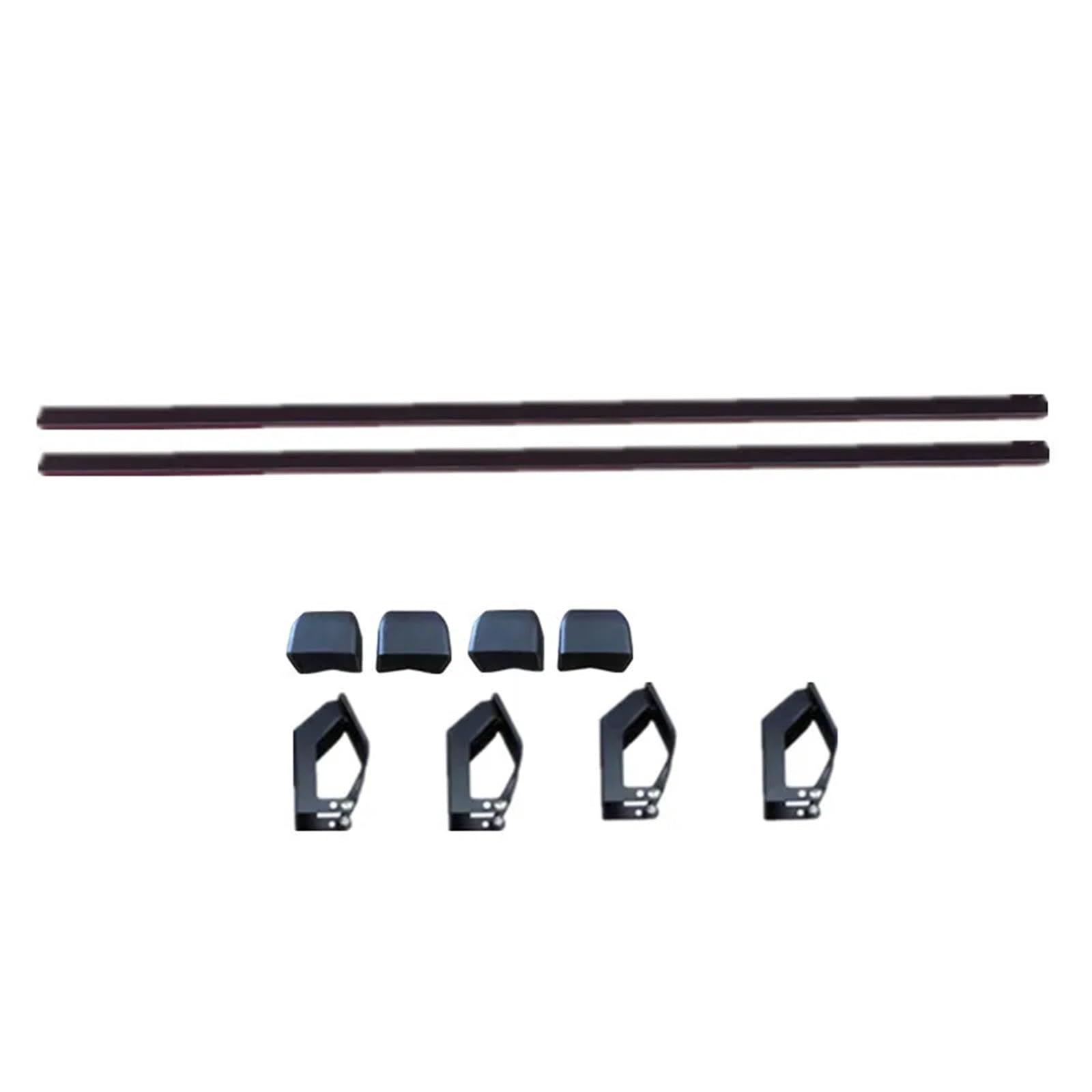Dachquerträger, Gepäckträger, Querträger, Dachreling, Dachträger, Geländer Dachgepäckträger Aus Aluminiumlegierung(Schwarz) von QIFANB
