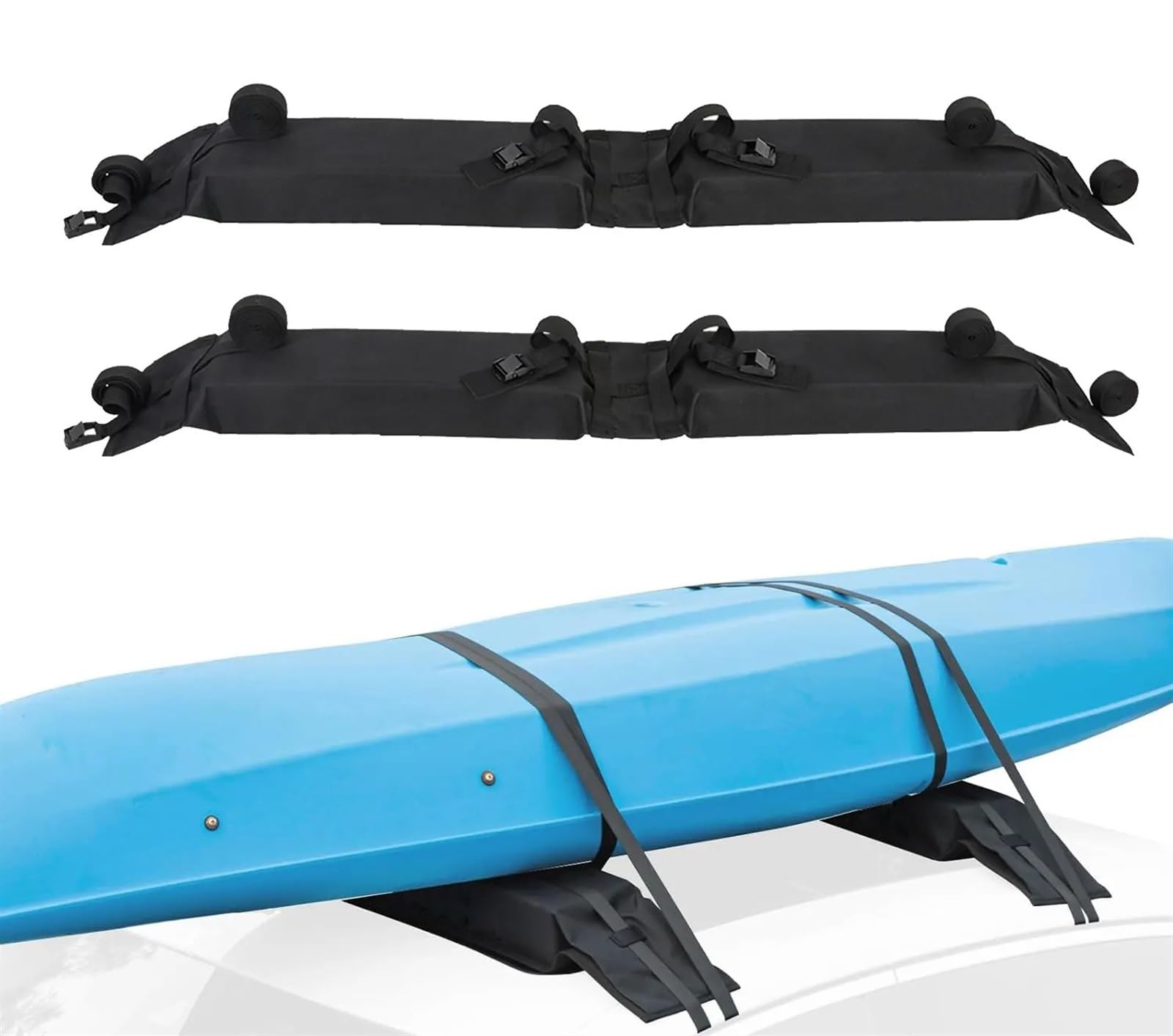 Für Kajak, Surfbrett, SUP, Kanu, Gepäckträger, SUV, Querlatte, Windsurfen, Camping, Fracht-Spanngurte, Auto, Weiche Dachträger-Pads, 2 Stück Dachgepäckträger Aus Aluminiumlegierung Für Kajak, Surfbrett, SUP, Kanu, Gepäckträger, SUV, Querlatte, Windsurfen, Camping, Fracht-Spanngurte, Auto, Weiche Dachträger-Pads, 2 Stück Dachgepäckträger Aus Aluminiumlegierung von QIFANB