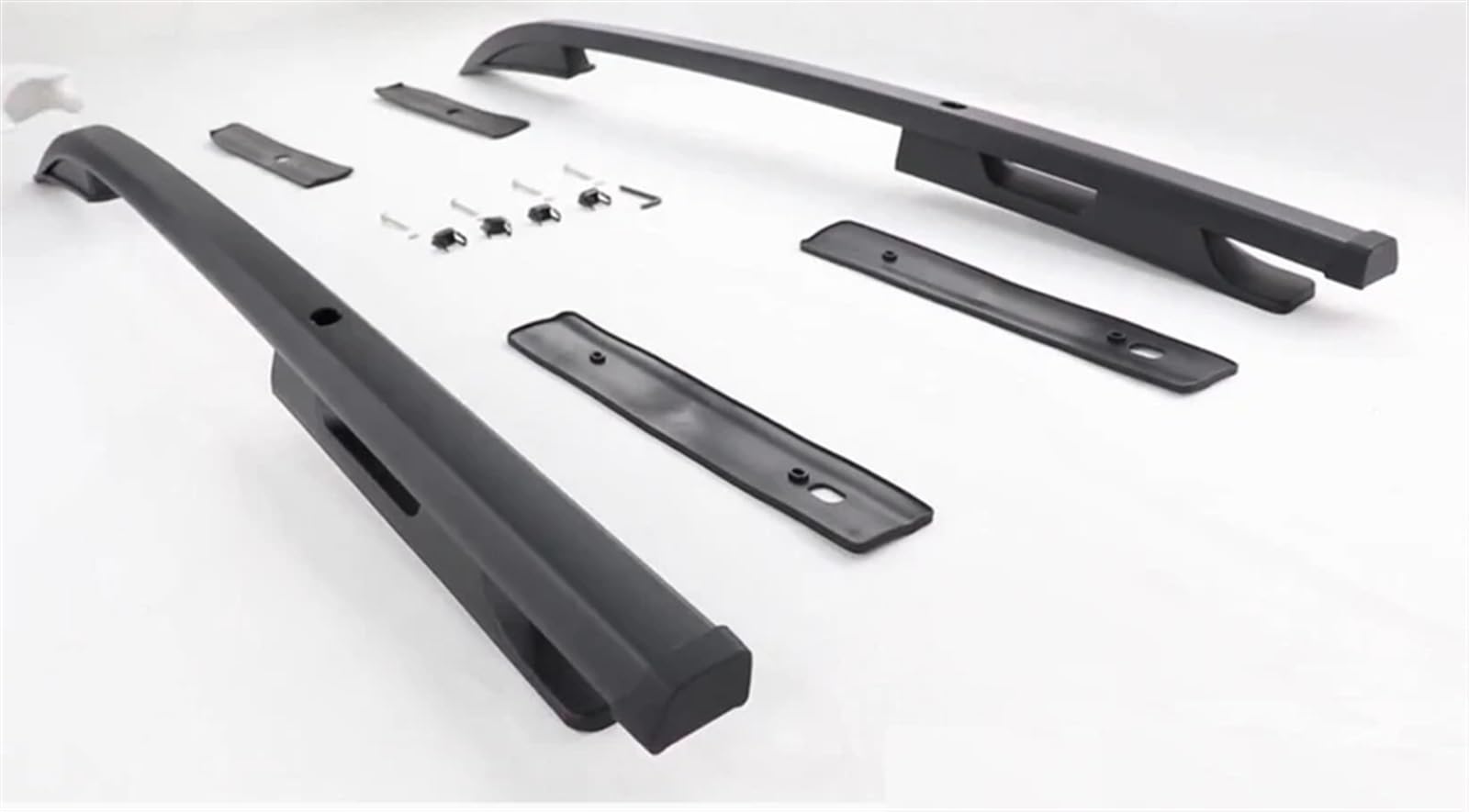 Für Mitsubishi Für L200 Für Triton 2008 2009 2010 2011 2012 2013 2014 2015 2016 2017 2018 2019 2020 2021 2022 2023 Dachreling Dachträger Dachgepäckträger Aus Aluminiumlegierung(Schwarz) von QIFANB