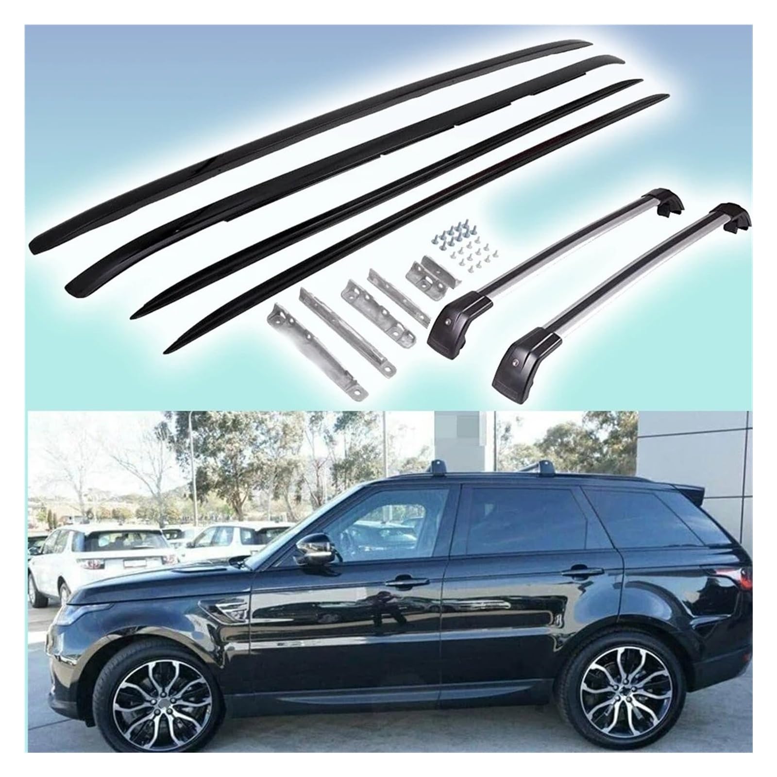 Für Range Für Rover Sport Für 2014 2015 2016 2017 2018 2019 2020 2021 2022 4 Stücke Dachträger Schiene Kreuzstangen Querstangen Dachgepäckträger Aus Aluminiumlegierung Für Range Für Rover Sport Für 2014 2015 2016 2017 2018 2019 2020 2021 2022 4 Stücke Dachträger Schiene Kreuzstangen Querstangen Dachgepäckträger Aus Aluminiumlegierung von QIFANB