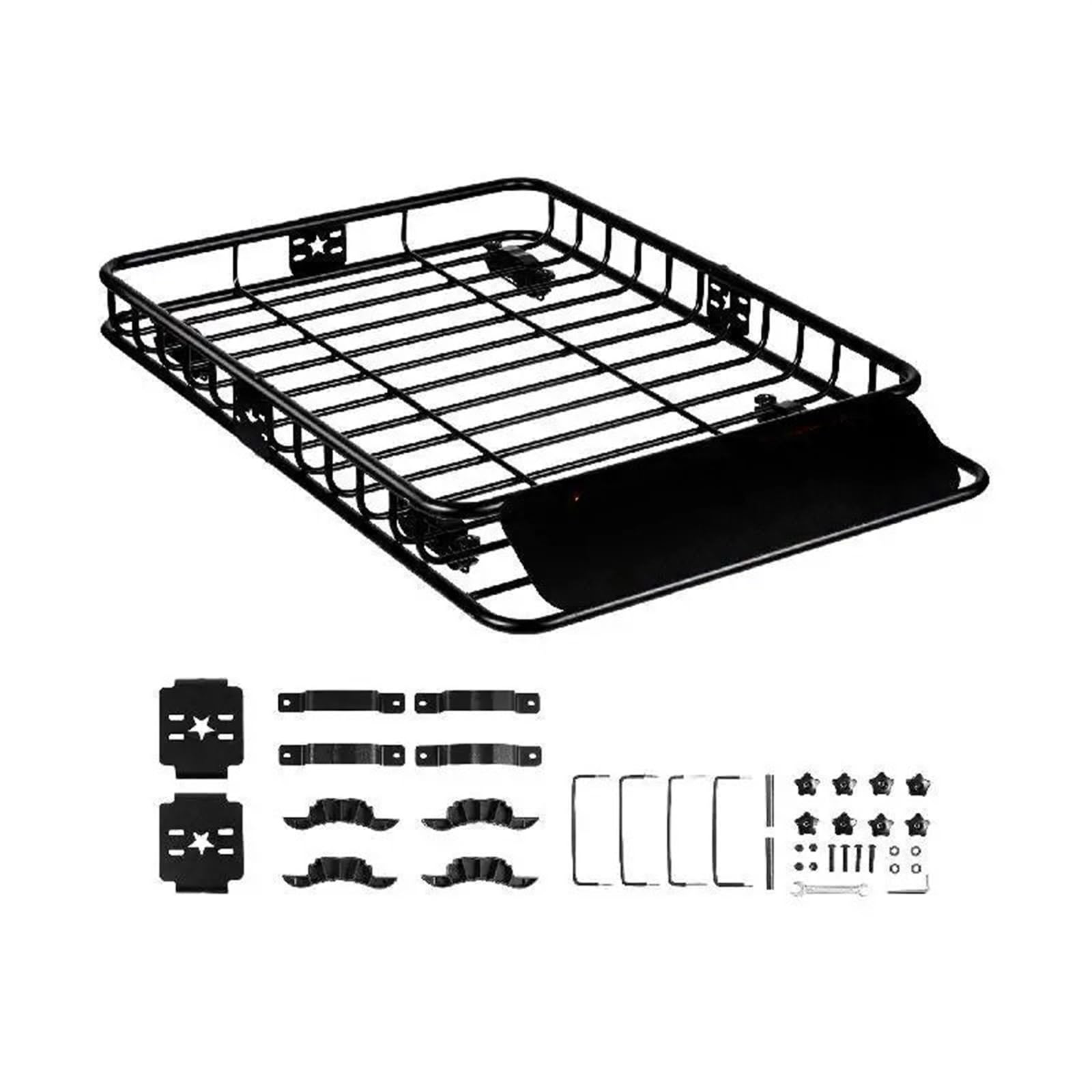 Für SUV-LKW Universal-Dachträger-Gepäckkorb 46"x36"x4,5/51"x36"x5" Dach-Gepäckträger Heavy-Duty 200 LBS Kapazität Dachgepäckträger Aus Aluminiumlegierung(64 inches) von QIFANB