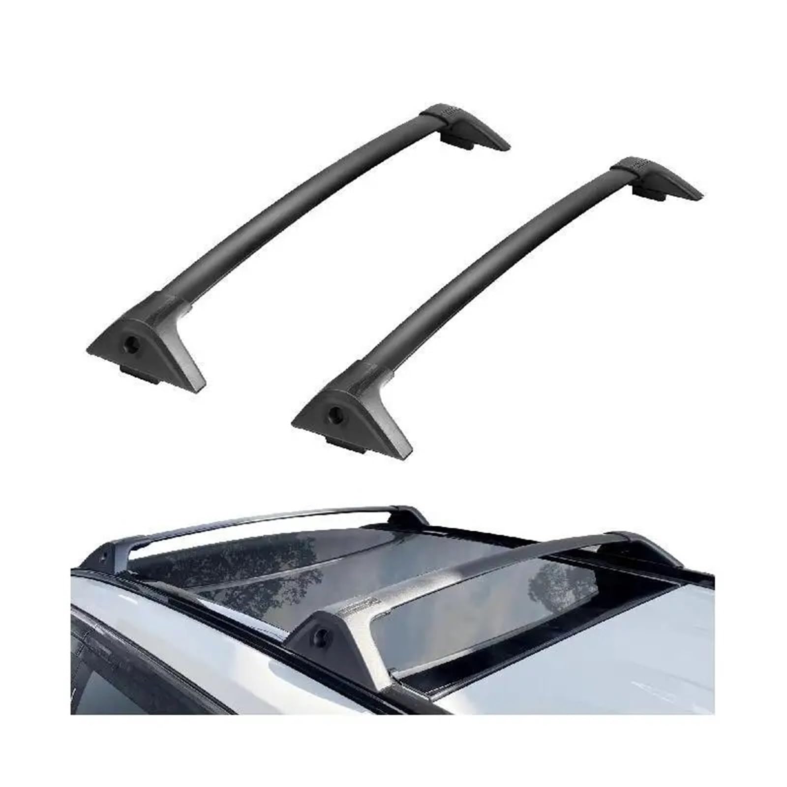 Für Toyota Für RAV4 2019 2020 2021 2022 2023, Dachträger-Querstangen Mit Schlössern Dachgepäckträger Aus Aluminiumlegierung Für Toyota Für RAV4 2019 2020 2021 2022 2023, Dachträger-Querstangen Mit Schlössern Dachgepäckträger Aus Aluminiumlegierung von QIFANB