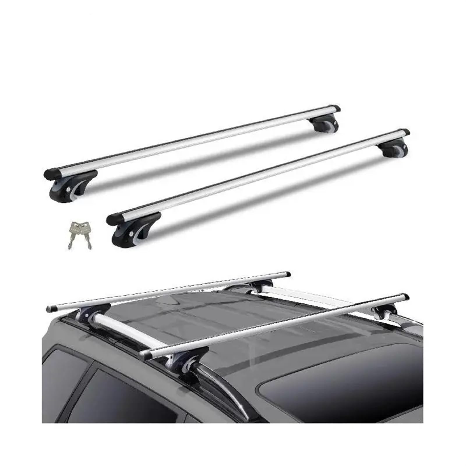 Gepäckträger, 200 Pfund, Obere Dachquerstange, Dachträger-Querstange, Verstellbare Aliuminum-Dachreling-Querstange Dachgepäckträger Aus Aluminiumlegierung Gepäckträger, 200 Pfund, Obere Dachquerstange, Dachträger-Querstange, Verstellbare Aliuminum-Dachreling-Querstange Dachgepäckträger Aus Aluminiumlegierung von QIFANB