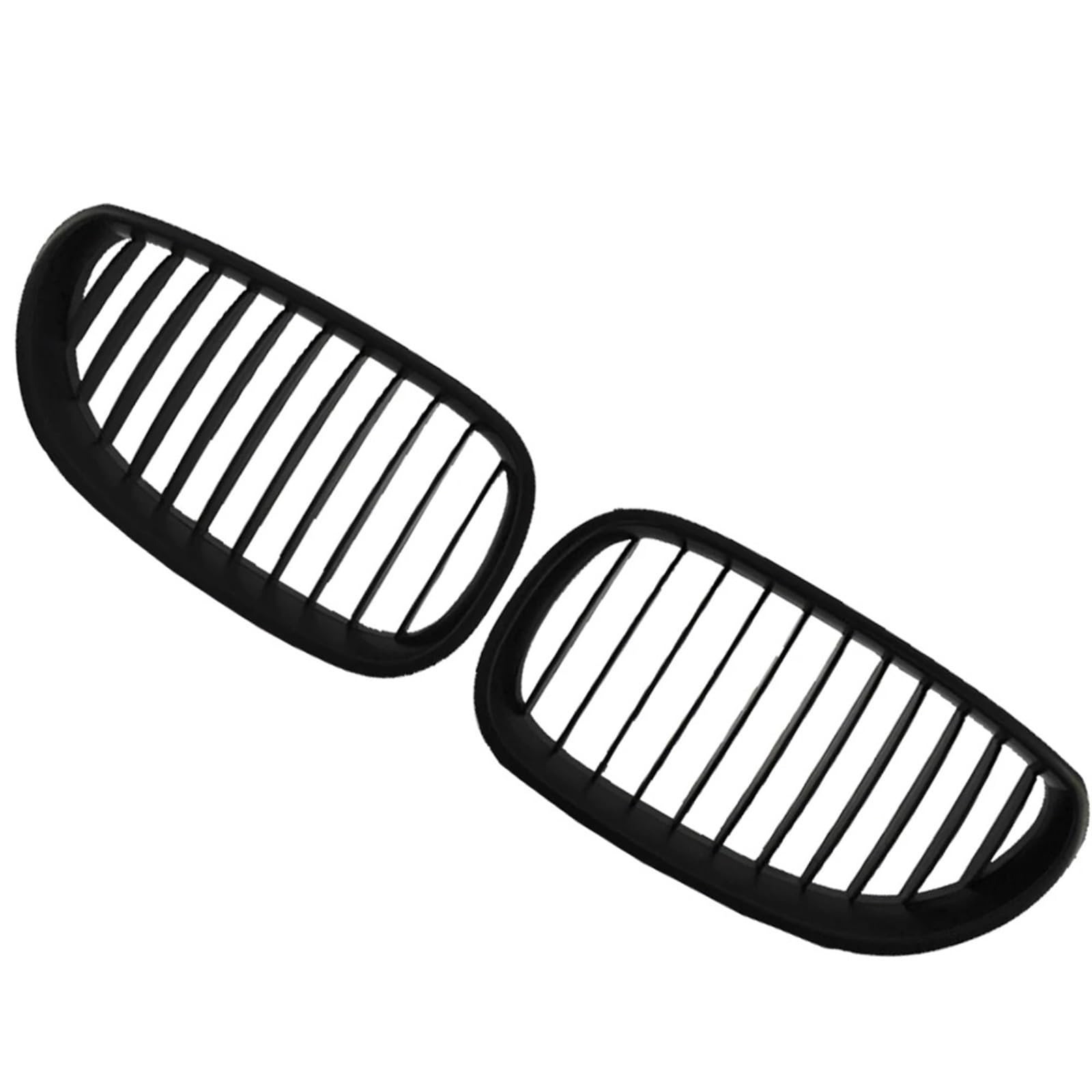 Haube Mesh Kühlergrill 2 Stücke Für E60 E61 Für M5 5 Serie 2003 2004 2005 2006 2007 2008 2009 Frontstoßstange Nierengrill Racing Grills(Matt-schwarz) von QIFANB