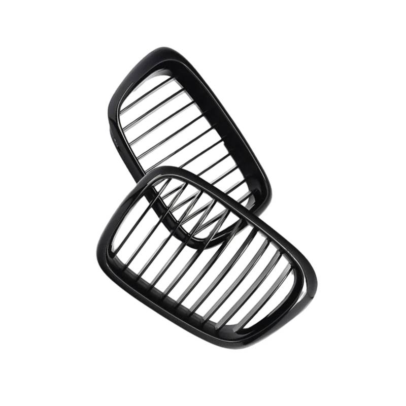 Haube Mesh Kühlergrill 51137005837 51137005838 Niere Kühlergrill Für E39 5 Serie 528i 525i 540i 1999 2000 2001 2002 2003(Gloss Black) von QIFANB