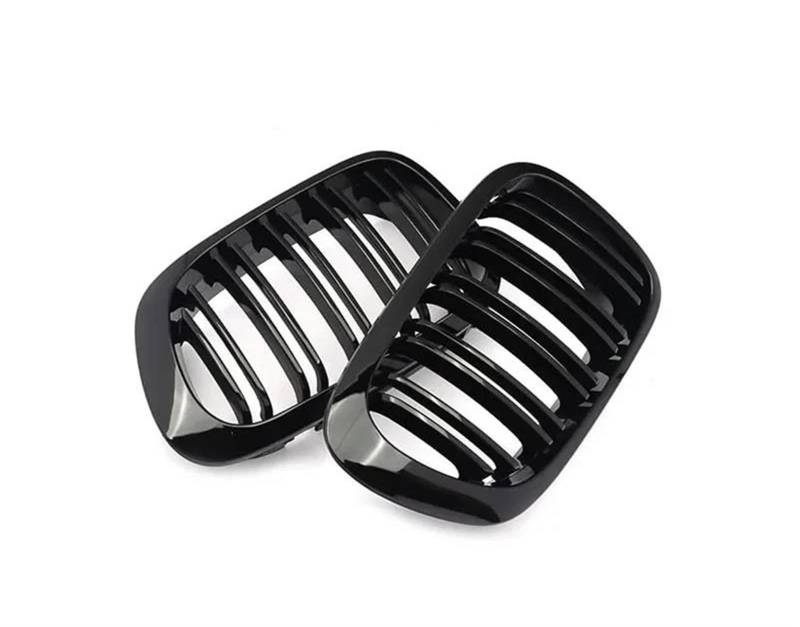 Haube Mesh Kühlergrill Auto Front Grill Nieren Gitter Für 3 Serie E46 2 Tür 1998 1999 2001 Ersatz Zubehör(Double Line) von QIFANB