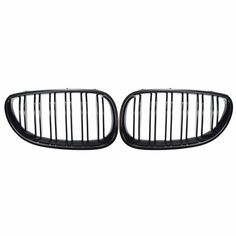 Haube Mesh Kühlergrill Auto Frontgrill Nieren Racing Grill Gitter Glanz Schwarz Für E60 E61 5 Serie 2003 2004 2005 2006 2007 2008 2009 von QIFANB