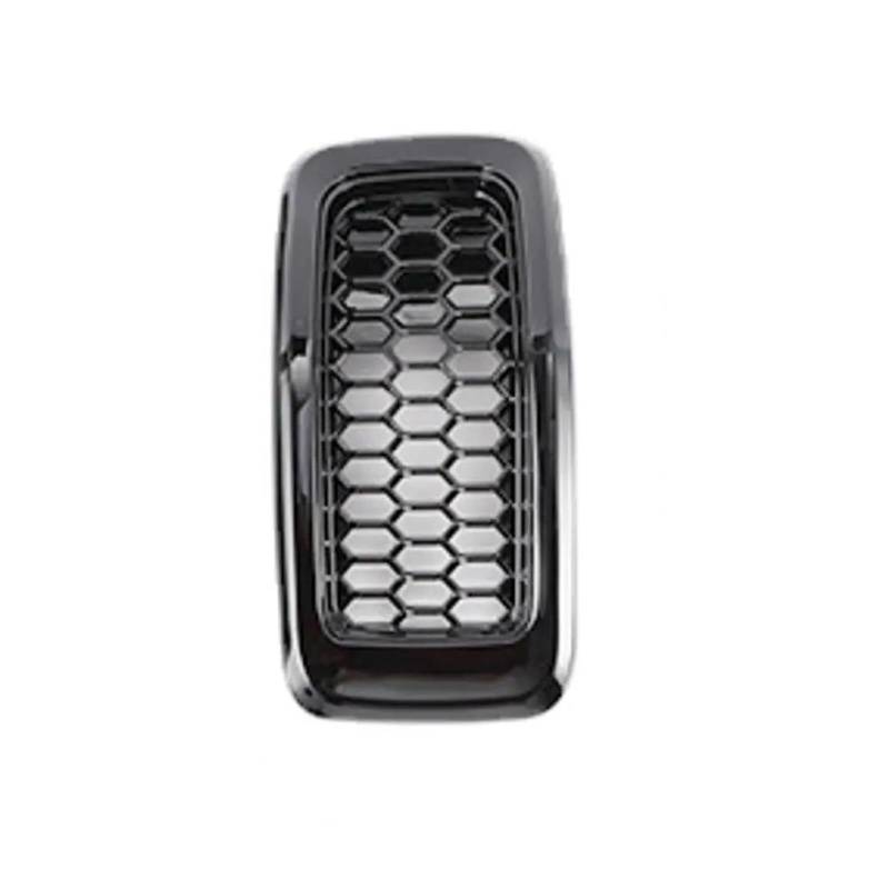 Haube Mesh Kühlergrill Auto-Frontstoßstange, Zentrale Grillabdeckung, 7-teiliges Mesh-Waben-Renngitter Für Jeep Für Cherokee 2014 2015 2016 2017 2018(Black nets Set) von QIFANB