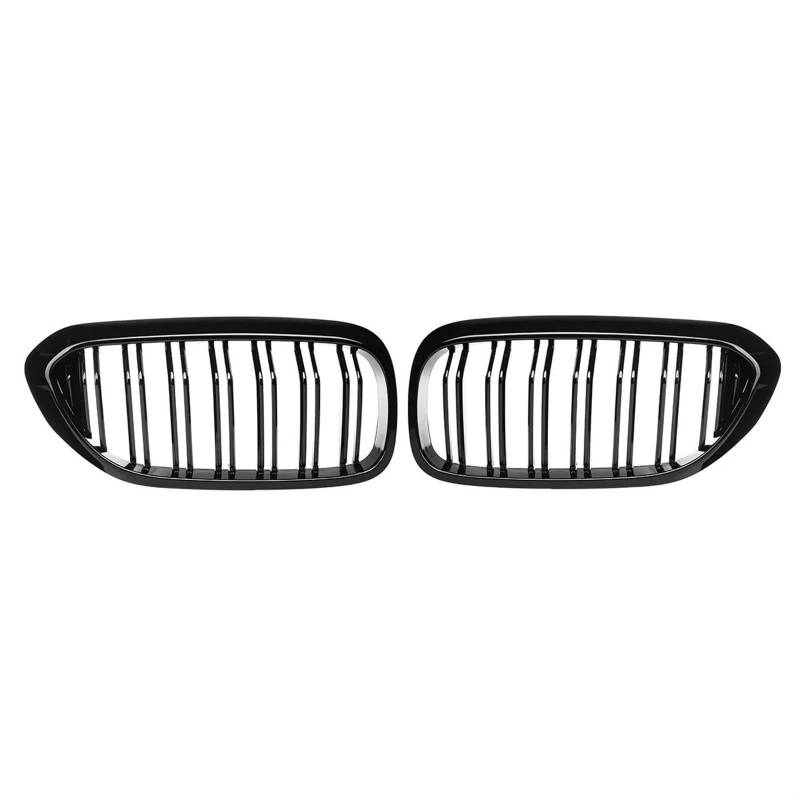 Haube Mesh Kühlergrill Auto-Nierengrill, 2-Lamellen-Frontstoßstangengrill Für 5er-Serie Für M5 G30 G31 G38 520i 530i 540i 2017 2018 2019 2020 von QIFANB