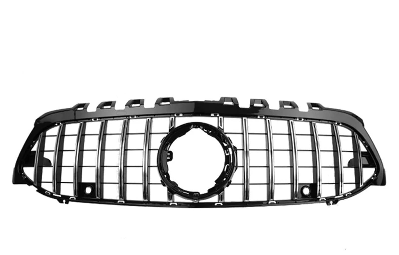 Haube Mesh Kühlergrill Diamant-Front-Kühlergitter, Stoßstangengrill, Hauben-Netzgrill, Body Kit Für Benz A Für A35 W177 2019 2020 2021 2022(Type A Silvery) von QIFANB