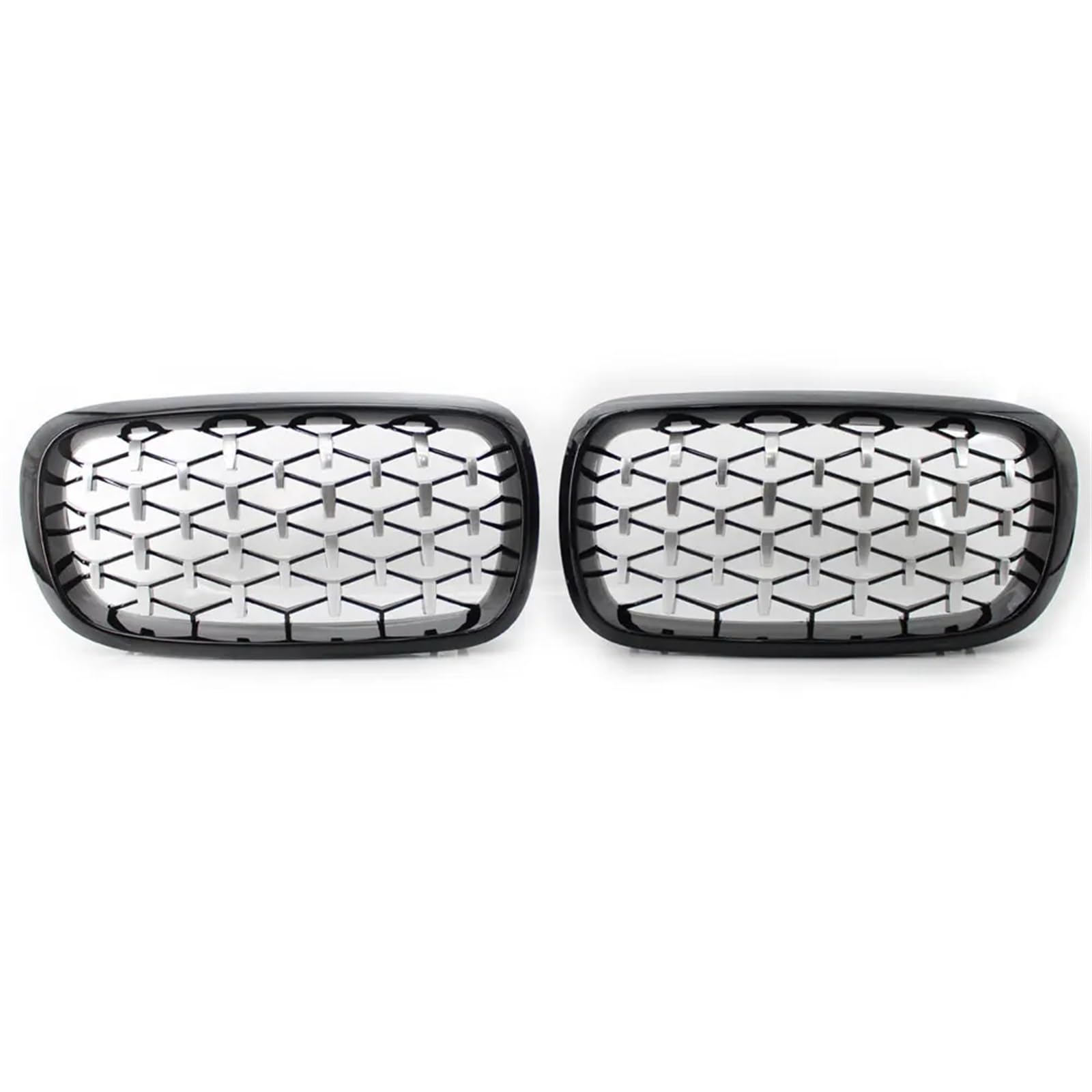 Haube Mesh Kühlergrill Diamant Meteor Kühlergrill Vorne Niere Grill Für F15 Für X5 2014 2015 2016 2017 Für Für X6 F16 2014-2018 von QIFANB