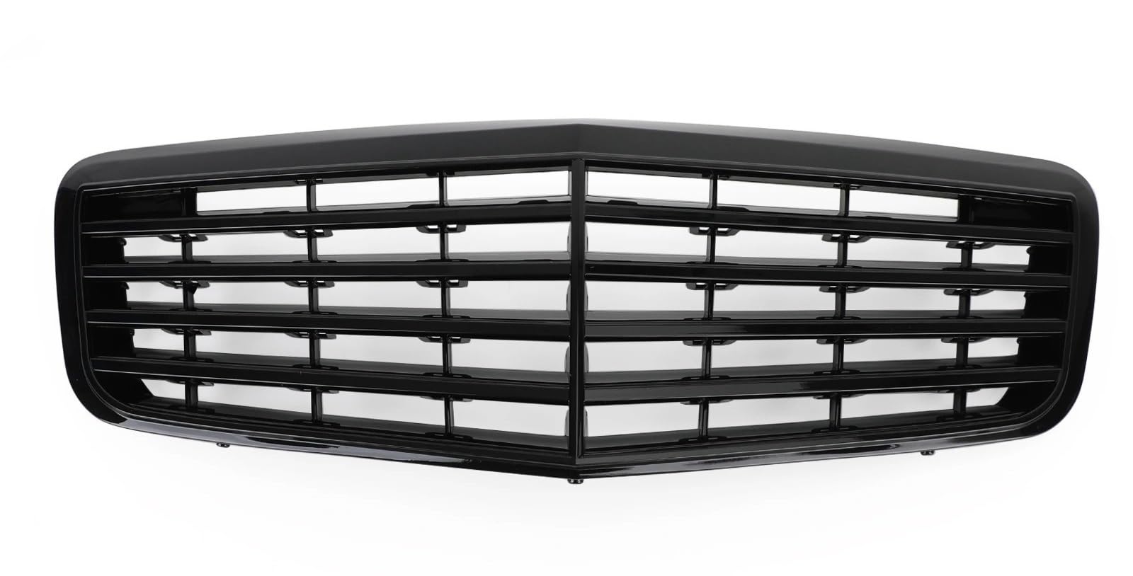 Haube Mesh Kühlergrill Frontgrill Mitte Haubengrill Stoßstange Glanz Schwarz Autozubehör Für Benz W211 E350 500 2007 2008 2009 Für AMG von QIFANB