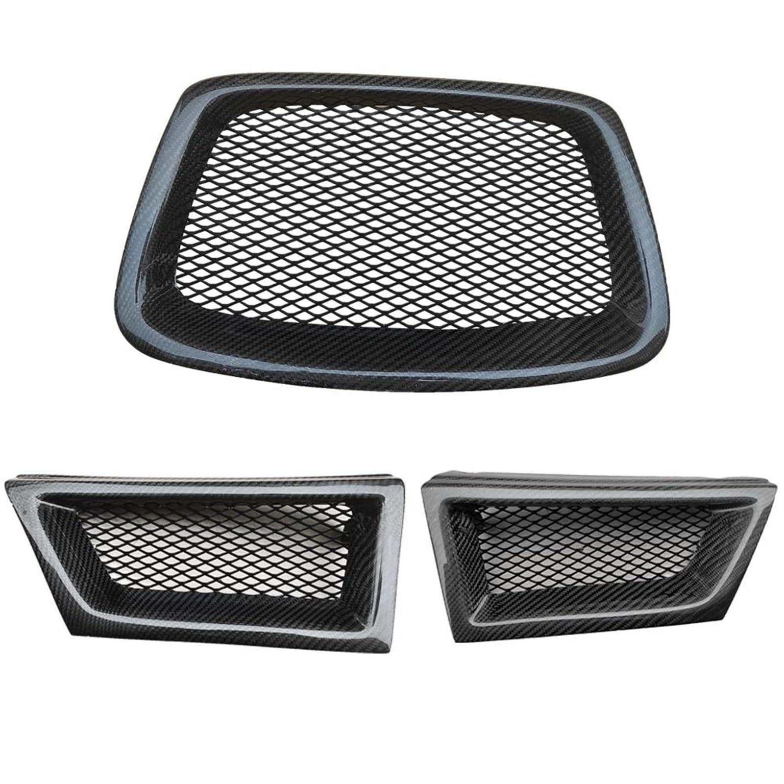 Haube Mesh Kühlergrill Frontstoßstange Untergitter Grillgitter Abdeckung Verkleidung Außentuning Für Subaru Für Impreza 9. 2006 2007 Für WRX Für STI(Kohlefaser) von QIFANB