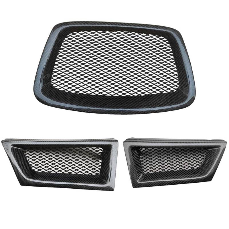 Haube Mesh Kühlergrill Frontstoßstange Untergitter Grillgitter Abdeckung Verkleidung Außentuning Für Subaru Für Impreza 9. 2006 2007 Für WRX Für STI(Kohlefaser) von QIFANB