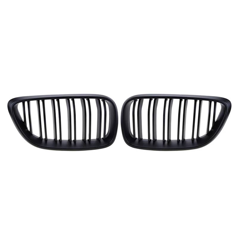 Haube Mesh Kühlergrill Für 2 Serie F22 F23 F87 Für M2 2014 2015 2016 2017 2018 Front Stoßstange Niere Kühlergrill Schwarz Grill(Matte Black Dual) von QIFANB