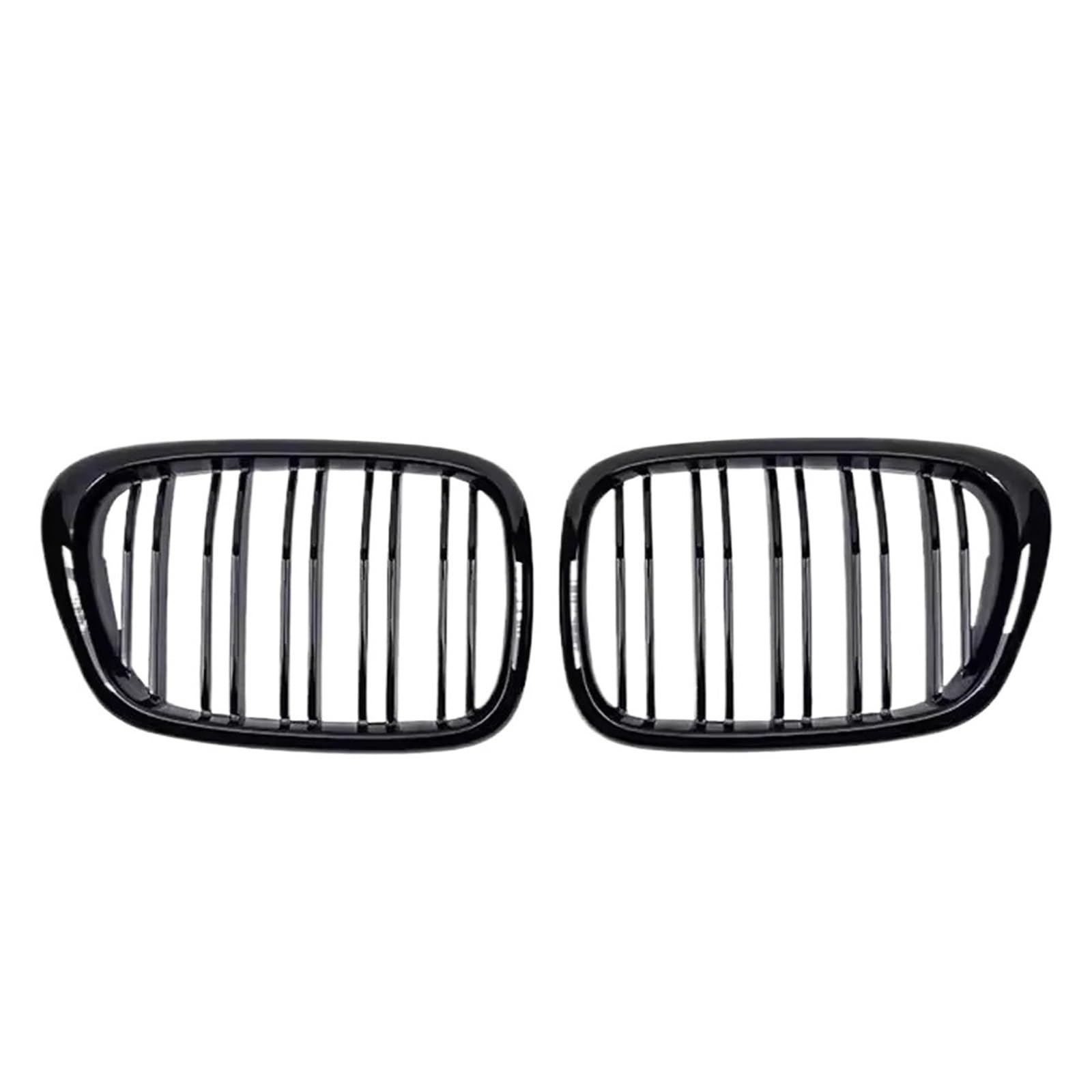 Haube Mesh Kühlergrill Für 5 Series E39 1995 1996 1997 1998 1999 2000 2001 2002 2003 528i 525i 540i Grills Front Niere Racing Gitter(Double-Glossy Black) von QIFANB