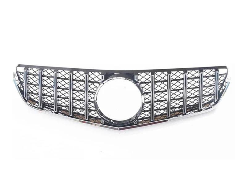 Haube Mesh Kühlergrill Für Benz E-Klasse W207 2009 2010 2011 2012 2013 2014 2015 2016 E200 E260 E320 E350 E400 E500 Auto Front Upper Bumper Hood Mesh Grille(2009-2013 Silver) von QIFANB